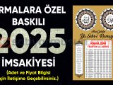 İMSAKİYE KARTVİZİT EL İLANI MATBAA İŞLERİ
