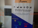 ROLL UP BANNER AYAKLI STAND REKLAM BASKILI