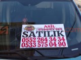 SATILIK OTO LEVHASI KİRALIK OTO ARAÇ REKLAM LEVHASI